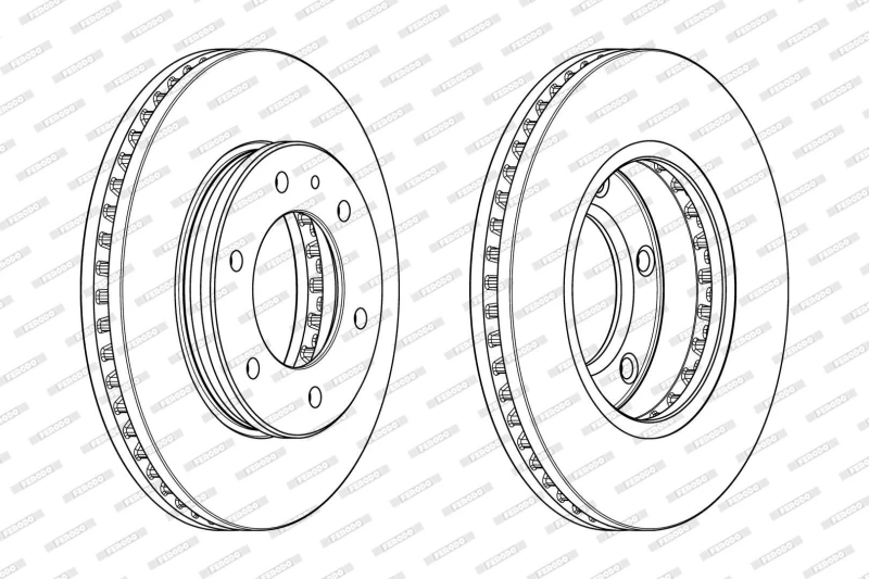 Image of Brake disc FERODO DDF2462C-1