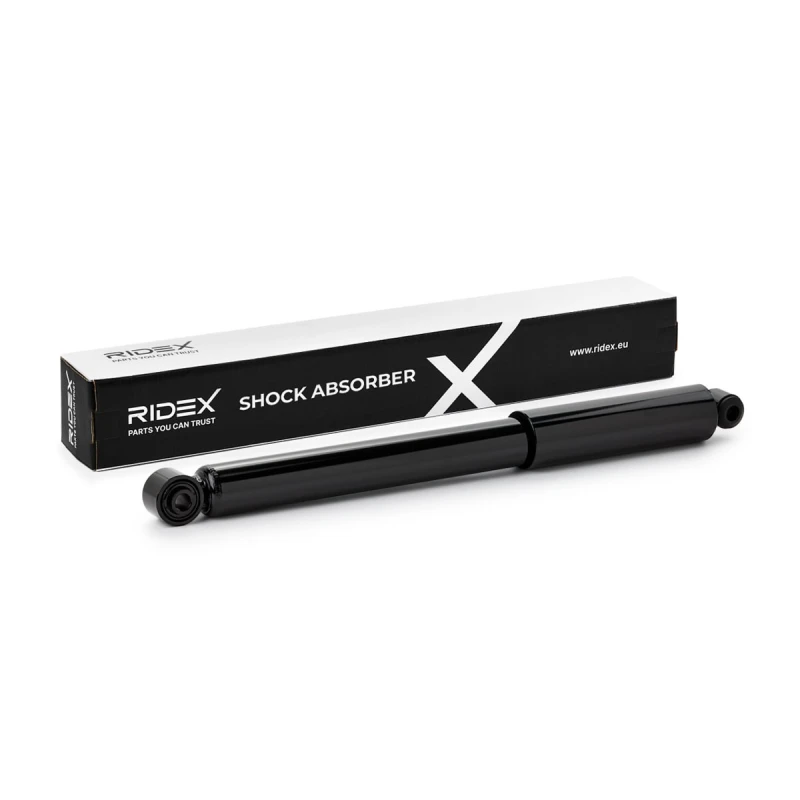Image of RIDEX 854S19204 Shock absorber Rear Axle both sides, Gas Pressure, Twin-Tube, Telescopic Shock Absorber, Bottom eye Shock Absorber (854)
