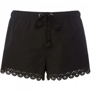 Image of Seafolly Bella lazer cut board shorts - Black