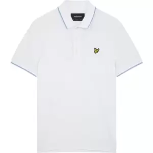 Lyle and Scott Single Stripe Polo Shirt - White