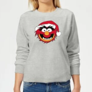 Image of The Muppets Animal Womens Christmas Sweatshirt - Grey - XXL