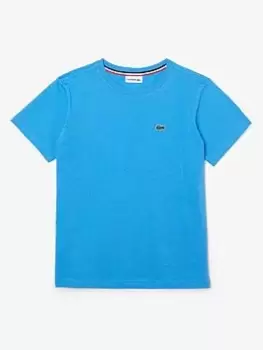 image of Lacoste Boys Classic Short Sleeve T-Shirt - Argentine Blue, Argentine Blue, Size 14 Years