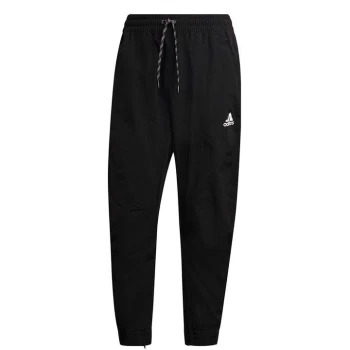 image of adidas 3 Stripe Woven Jogging Pants Mens - Black