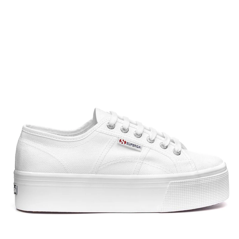 Image of Superga 2790 Platform Trainers - White White 6