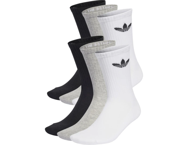 Image of Adidas Trefoil Cushion 6er Pack Socks Black XS
