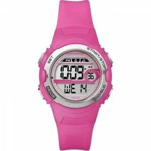 image of Timex T5K771 Childrens Marathon Watch with Pink Resin Strap