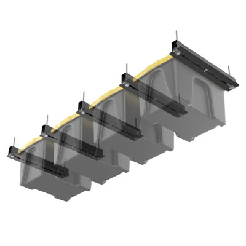 Image of Gr8 Home Overhead 5 Pcs Storage Utility Bin Rack Brackets Garage Ceiling Rail Organiser
