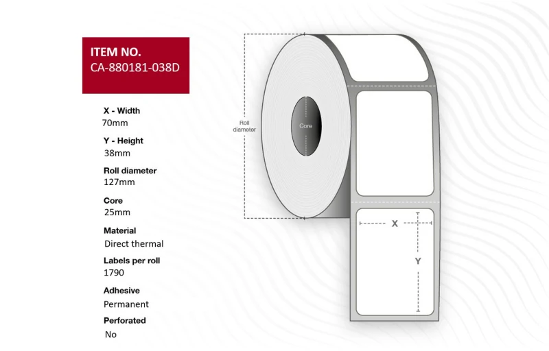 Image of CAPTURE Lel 70 x 38mm. Core 25mm.