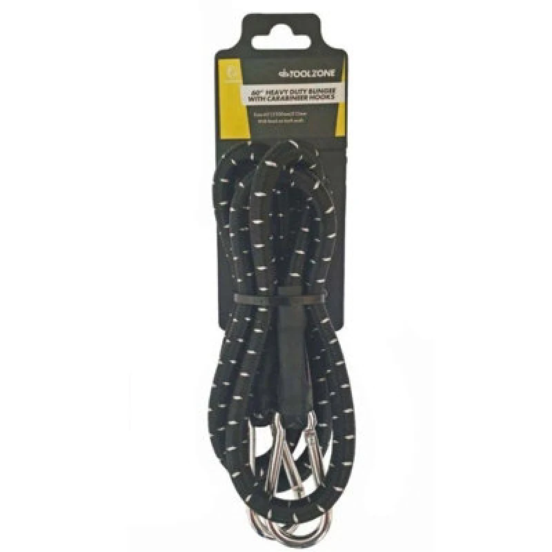Image of Toolzone 60" Heavy Duty Bungee With Carabineer Clips KDPTD045