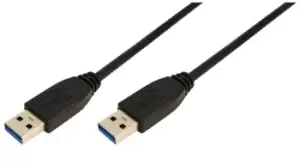 image of LogiLink CU0038 USB cable 1m USB 3.2 Gen 1 (3.1 Gen 1) USB A Black