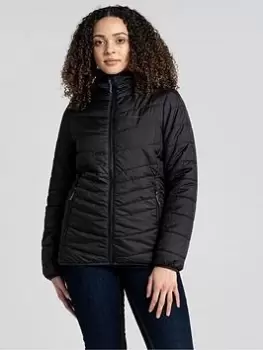 Image of Craghoppers Craghoppers Compresslite Vi Hooded Reversible Jacket, Black, Size 10, Women