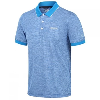 Image of Regatta Remex II Quick Drying Marl Jersey Polo Shirt - Nautical Blu