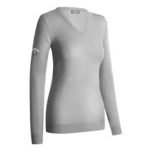 Image of Callaway V Neck Golf Sweater Womens - Grey