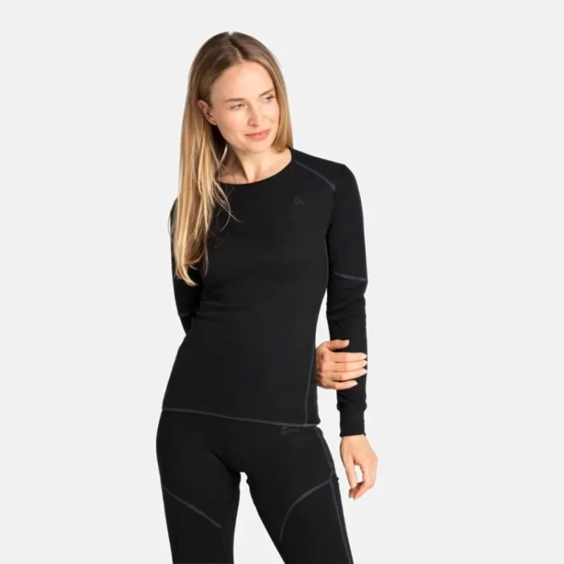 Image of Womens wool underwear Odlo Merino 200 Noir Female L