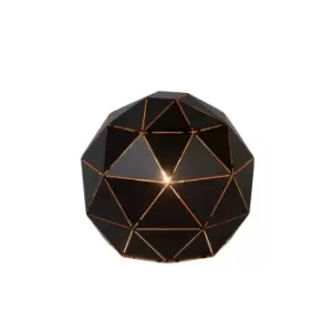 Image of Otona Modern Table Lamp - Ø25cm - 1xE27 - Black