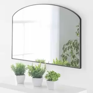 Image of Yearn Mirrors Yearn Mini Mantle Mirror Black 71 X 49cm