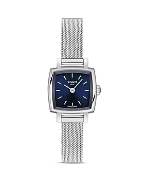 image of Tissot Lovely Square Mesh Bracelet Watch, 20mm x 20mm