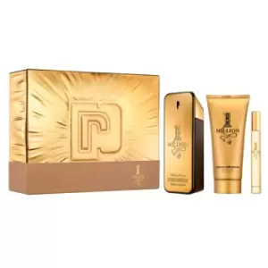 image of Paco Rabanne 1 Million Gift Set 100ml Eau de Toilette + 100ml Shower Gel + 10ml Eau de Toilette