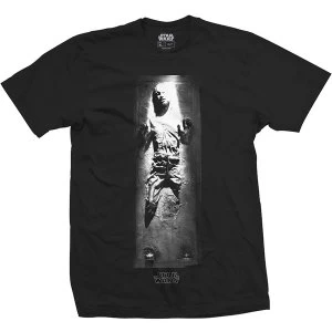 image of Star Wars - Han in Carbonite Unisex Large T-Shirt - Black