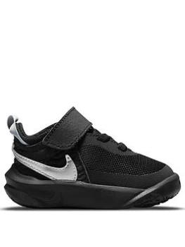 Image of Nike Team Hustle D 10 - Black/Metallic Silver, Black/Metallic Silver, Size 5.5