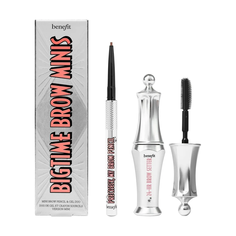 Image of benefit Bigtime Brow Minis - Precisely, My Brow Pencil and Gel Setter Duo (Various Shades) - Warm Light Brown