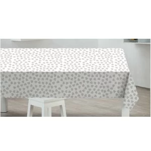 image of Sabachi Sabichi Grey Hearts PVC Tablecloth