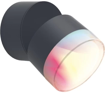 Image of LUTEC Dropsi Smart Outdoor Wall Spot Light - Grey