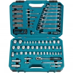 Image of Makita 120 Piece Socket and Spanner Maintenance Tool Set
