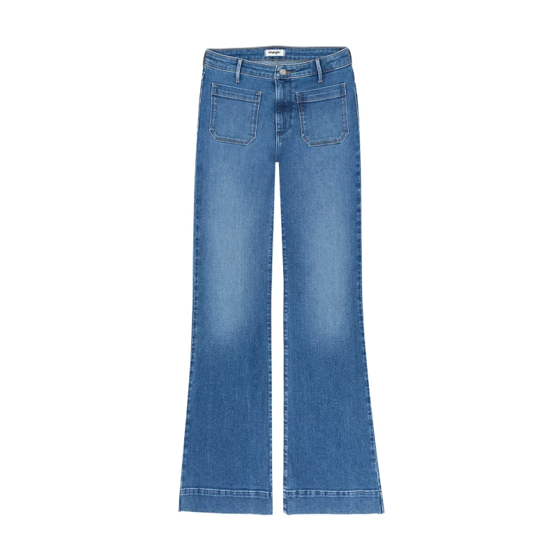 Image of Wrangler Jeans flare woman Wrangler Bleu Female 31x32