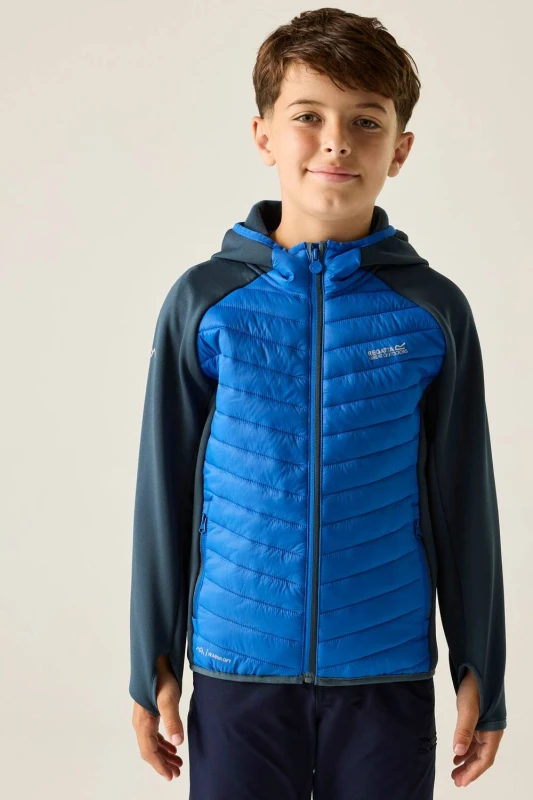 Image of Regatta Hybrid Jacket Child Regatta Andreson Bleu Unisex 9/10 ans