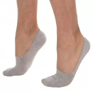 Image of Calvin Klein 2-Pack Luca Invisible Socks - Light Grey - Charcoal M/L