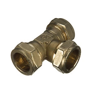 image of Wickes Microbore Compression Equal Tee - 8mm