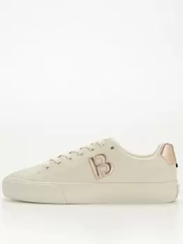 Image of BOSS Aiden Metallic Trainer - Off White, Size 40, Women