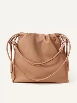 Image of Accessorize Ruched Large Shoulder, Pink, Women