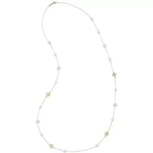 Image of Tory Burch Kira Pearl Necklace - White
