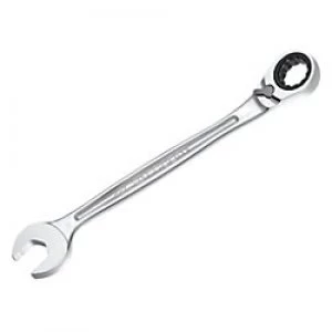 image of FACOM FCM467B10 Combination Ratcheting Spanner 12 Point Chrome Vanadium Satin Finish 10 mm