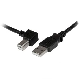 Image of StarTech 1m USB 2.0 A to Left Angle B Cable MM