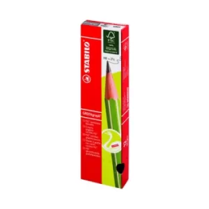 image of Stabilo GREENgraph Pencil Without Eraser HB (Pack of 12) 6003/HB