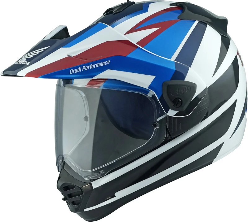 Image of Arai Tour-X5 Africa Twin Motocross Helmet, black-white-blue, Size L for Men