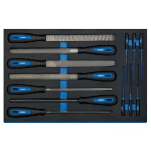 Image of Draper Hand File Set In 3/4 Drawer EVA Insert Tray (13 Piece)