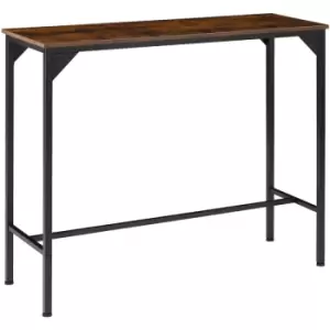 Image of Dining table Kerry - kitchen table, wooden dining table, space saving dining table - industrial dark - industrial dark