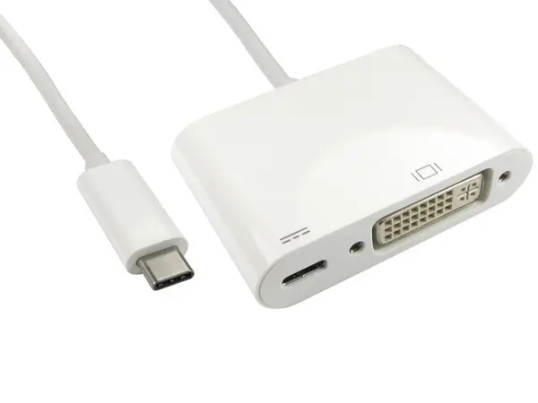 Image of CCL Choice (0.15m) Leaded USB Type-C to DVI Adapter with PD Function