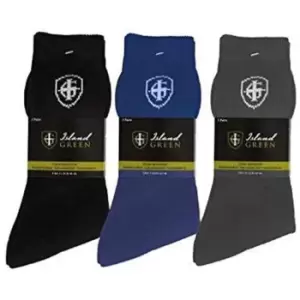 Image of Island Green 3 Pack Golf Socks Mens - Black