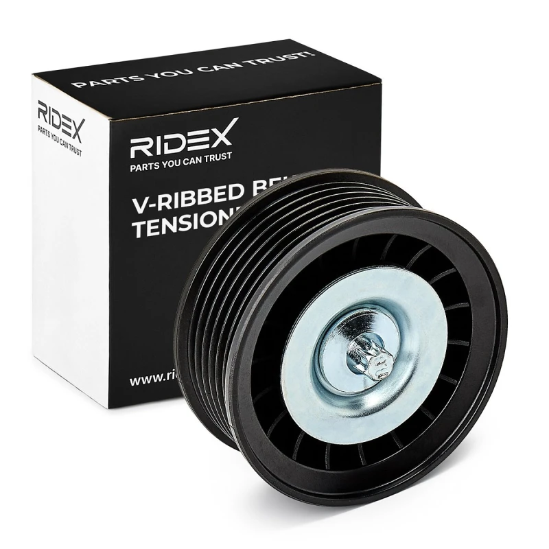 Image of RIDEX 310T0632 Tensioner Pulley Tensioner Pulley,v-ribbed belt (310)