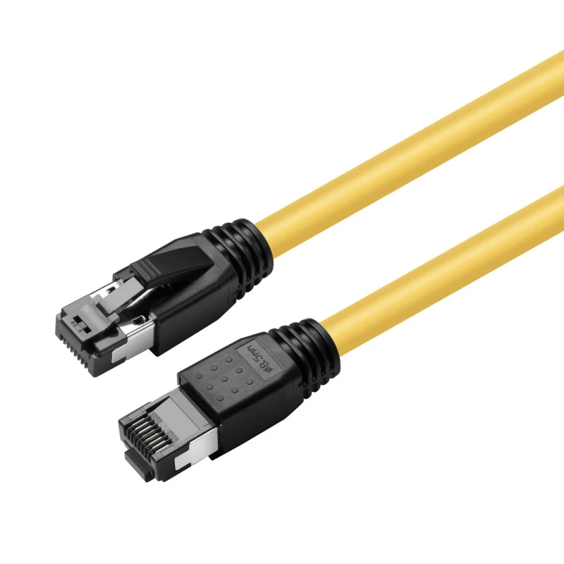 Image of Microconnect MC-SFTP80025Y networking cable Yellow 0.25 m Cat8.1 S/FTP