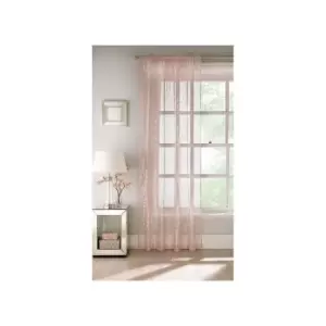 Image of Tyrone Textiles Ltd - Pandora Voile Panel 140cm x 137cm, Blush