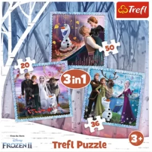 image of Trefl Frozen (3 in 1) Jigsaw