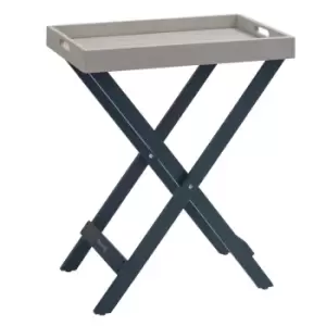 Image of Florenity Galaxy Folding Butler Tray - Grey/Blue