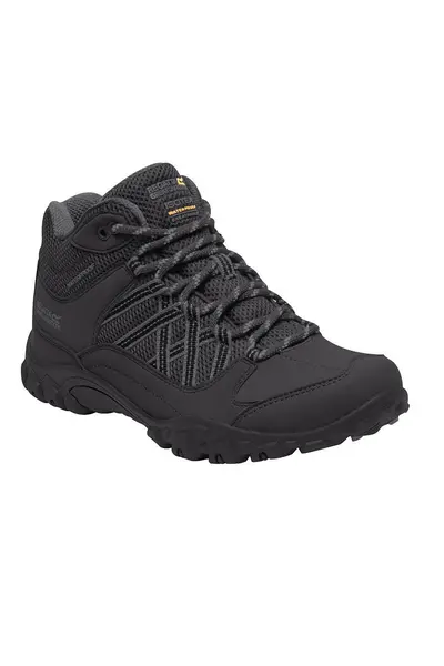 image of Regatta 'Lady Edgepoint' Waterproof Isotex Walking Shoes Dark Grey