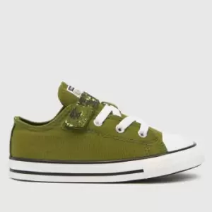 Converse Dark Green All Star 1v Lo Digi Camo Boys Toddler Trainers